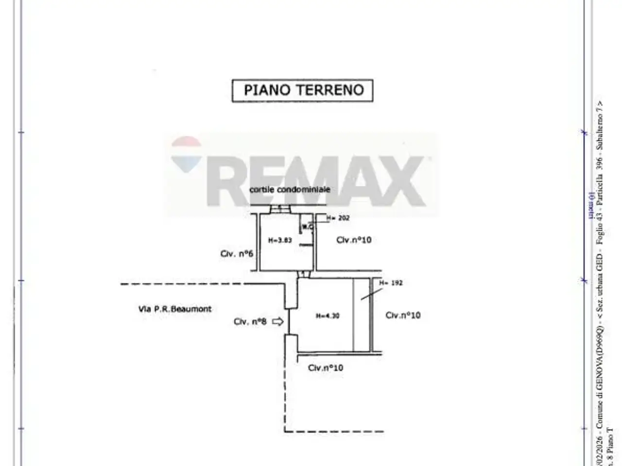 Laboratorio in Via Paolo Revelli Beaumont 8, Genova, {3} - Planimetria 1