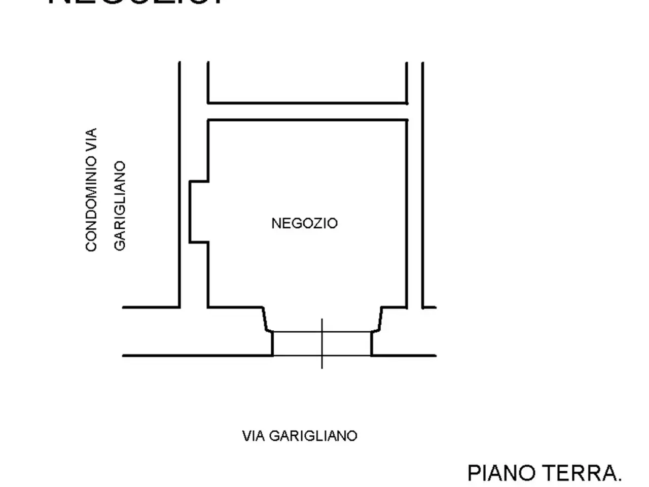 Negozio in Via Garigliano, Roma, {3} - Planimetria 1