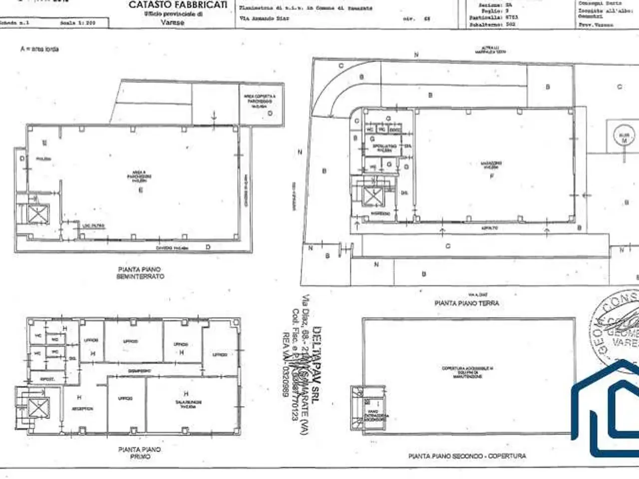 Capannone in Via Diaz 68, Samarate, {3} - Planimetria 1
