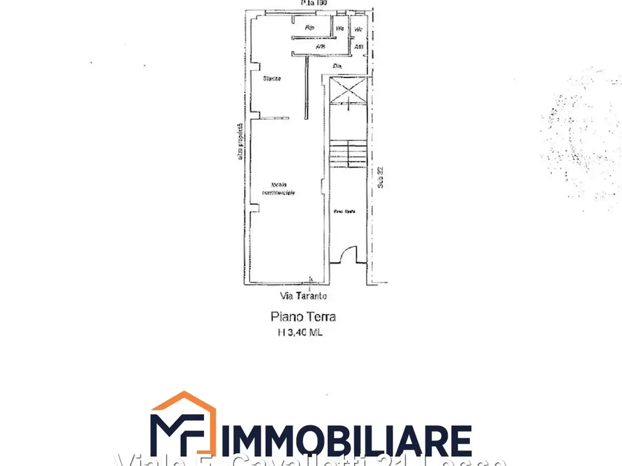Negozio in Via Taranto, Lecce, {3} - Planimetria 1