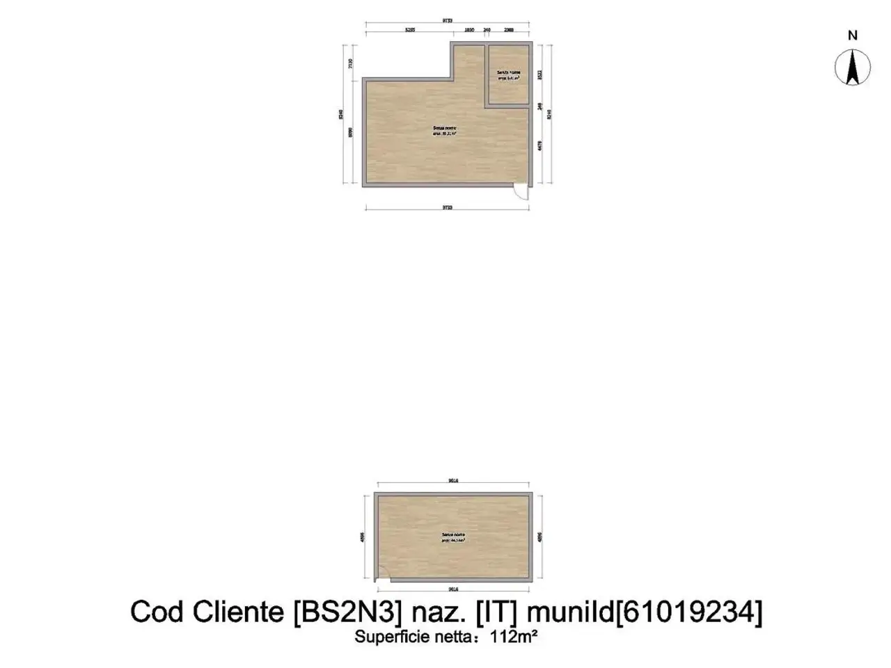 Ufficio in Via G. di Vittorio 4, Roncadelle, {3} - Planimetria 1