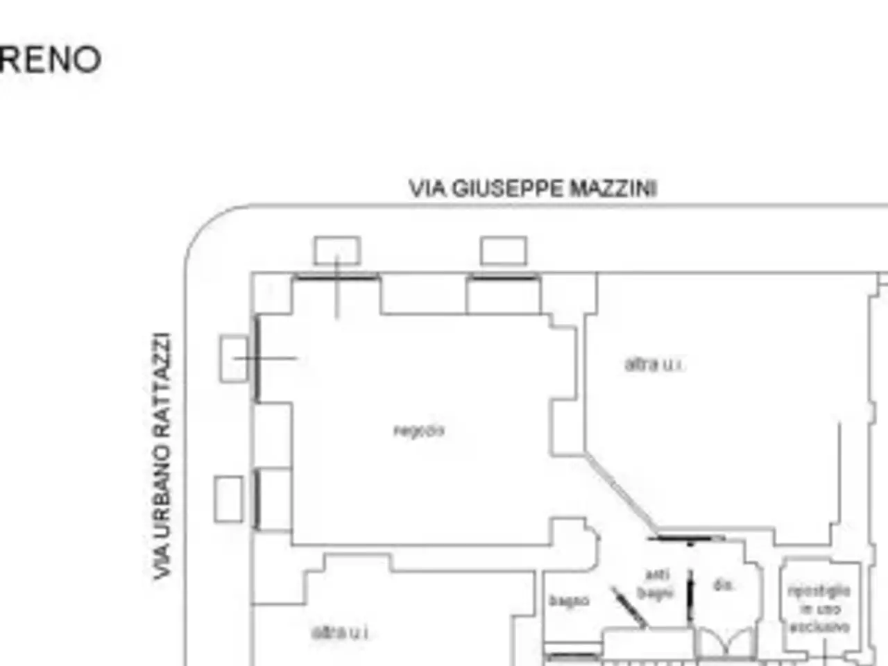 Ristorante in Via Giuseppe Mazzini 4, Torino, {3} - Planimetria 1