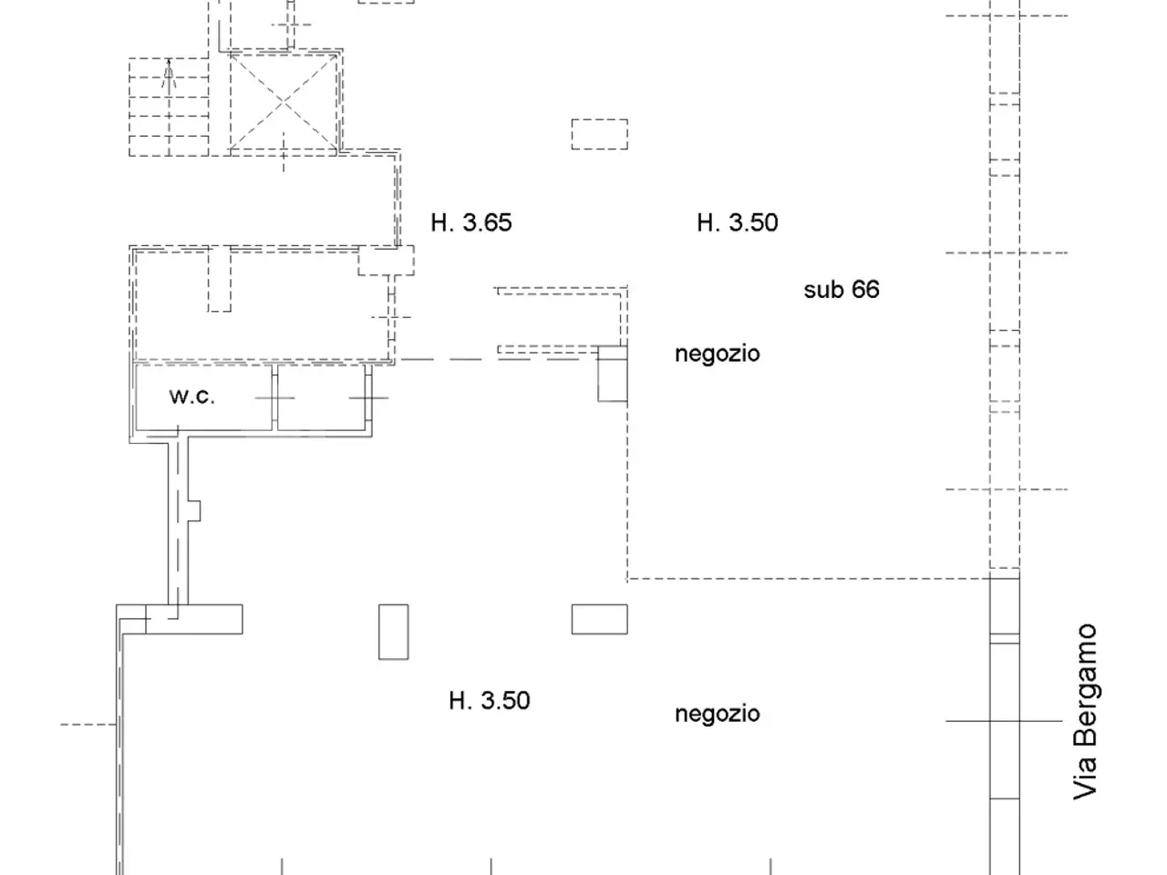 Negozio in Viale Europa 83, Messina, {3} - Planimetria 1