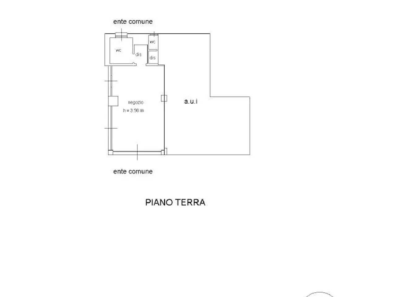 Negozio in Via Leopardi 12, Erba, {3} - Planimetria 1