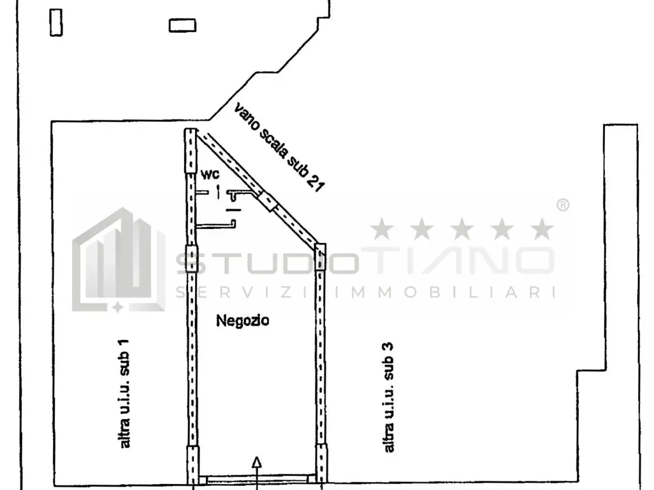 Negozio in Via Giorgio De Chirico 137, Rende, {3} - Planimetria 1