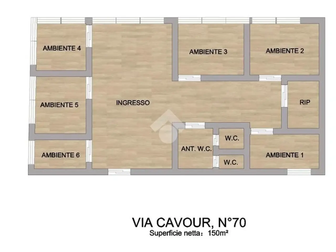 Ufficio in Via Cavour 70, Palermo, {3} - Planimetria 1