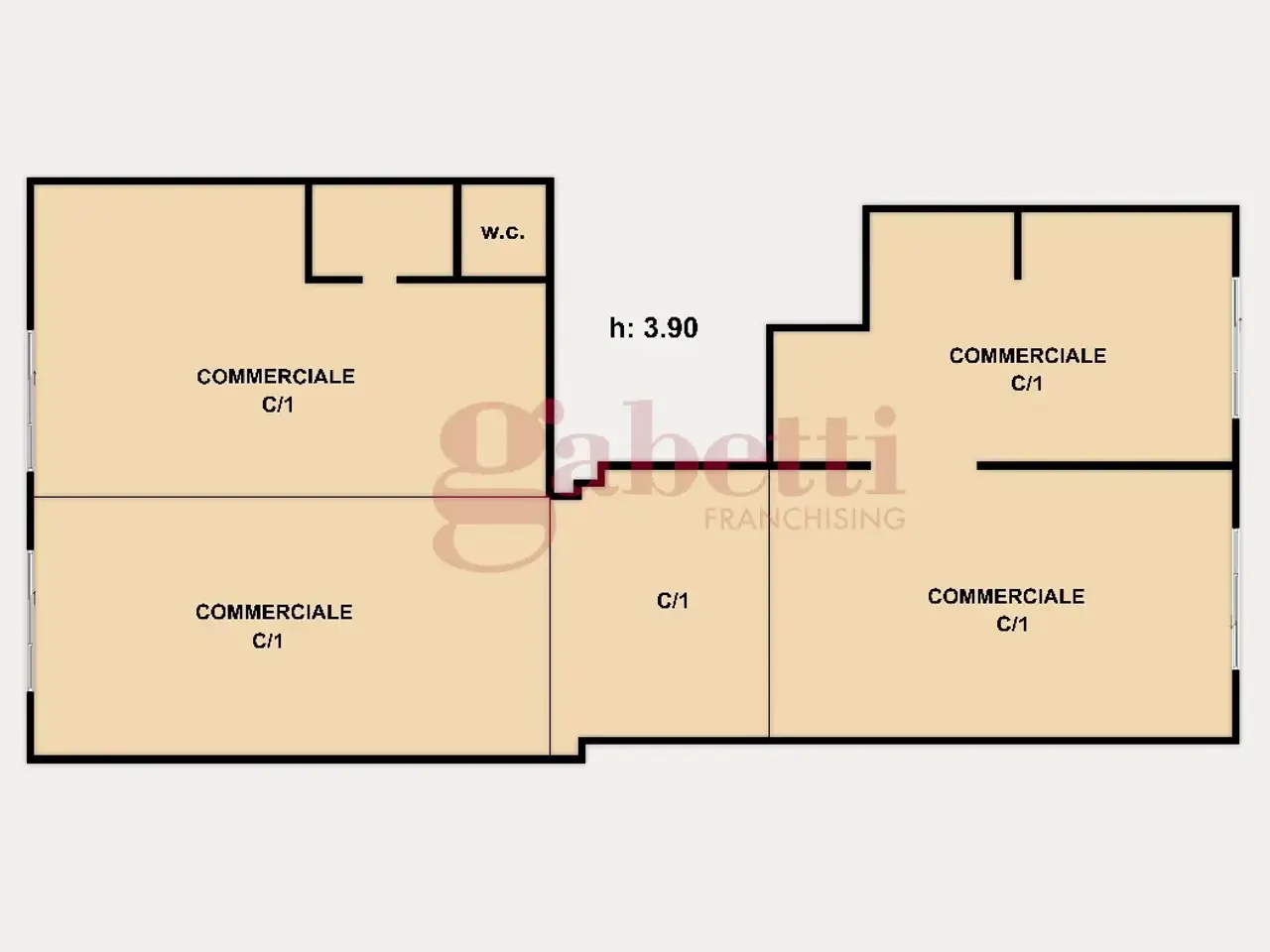Negozio in Via Montello 11, Olbia, {3} - Planimetria 1