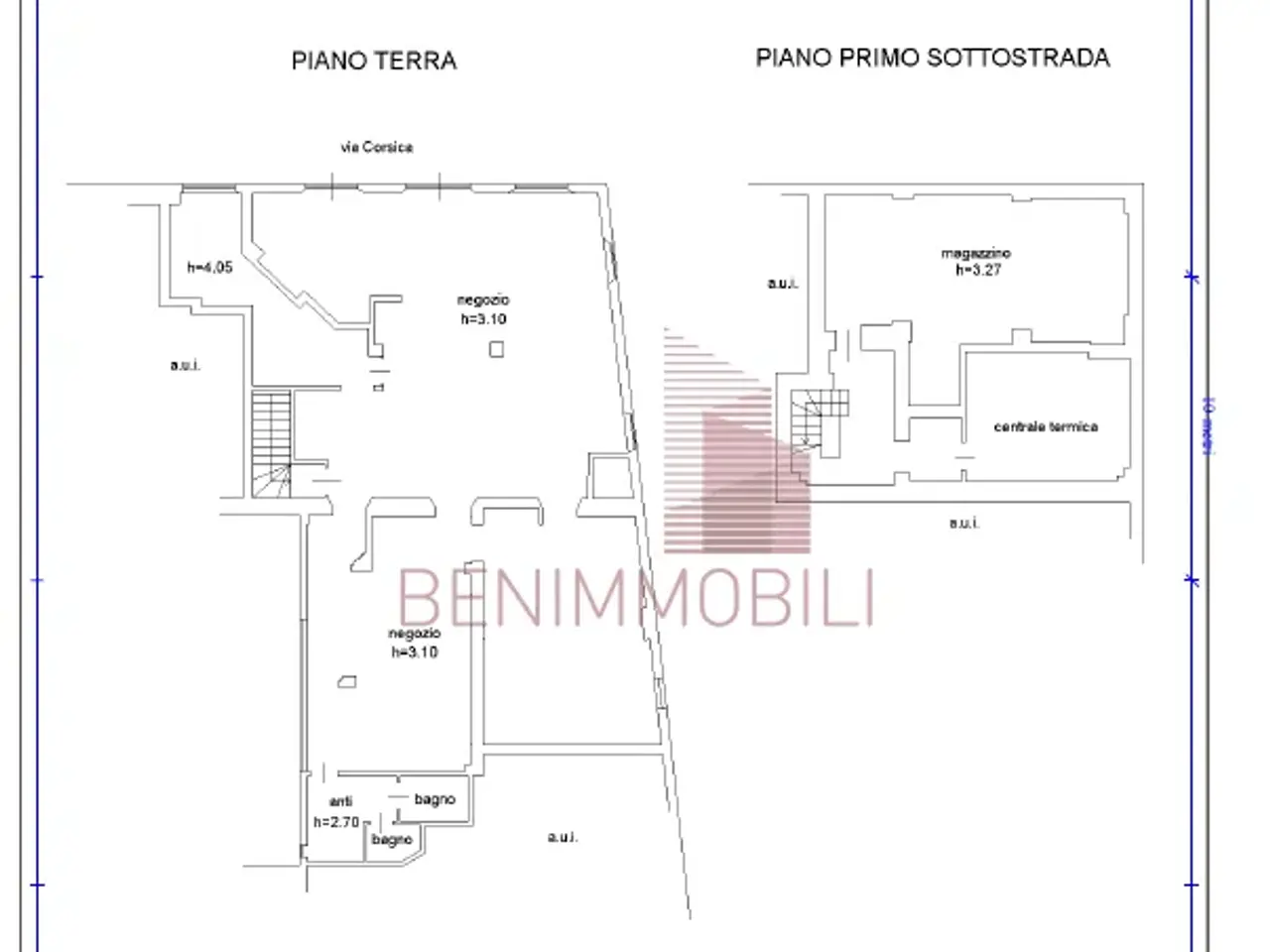 Negozio in Via Corsica 80, Brescia, {3} - Planimetria 1