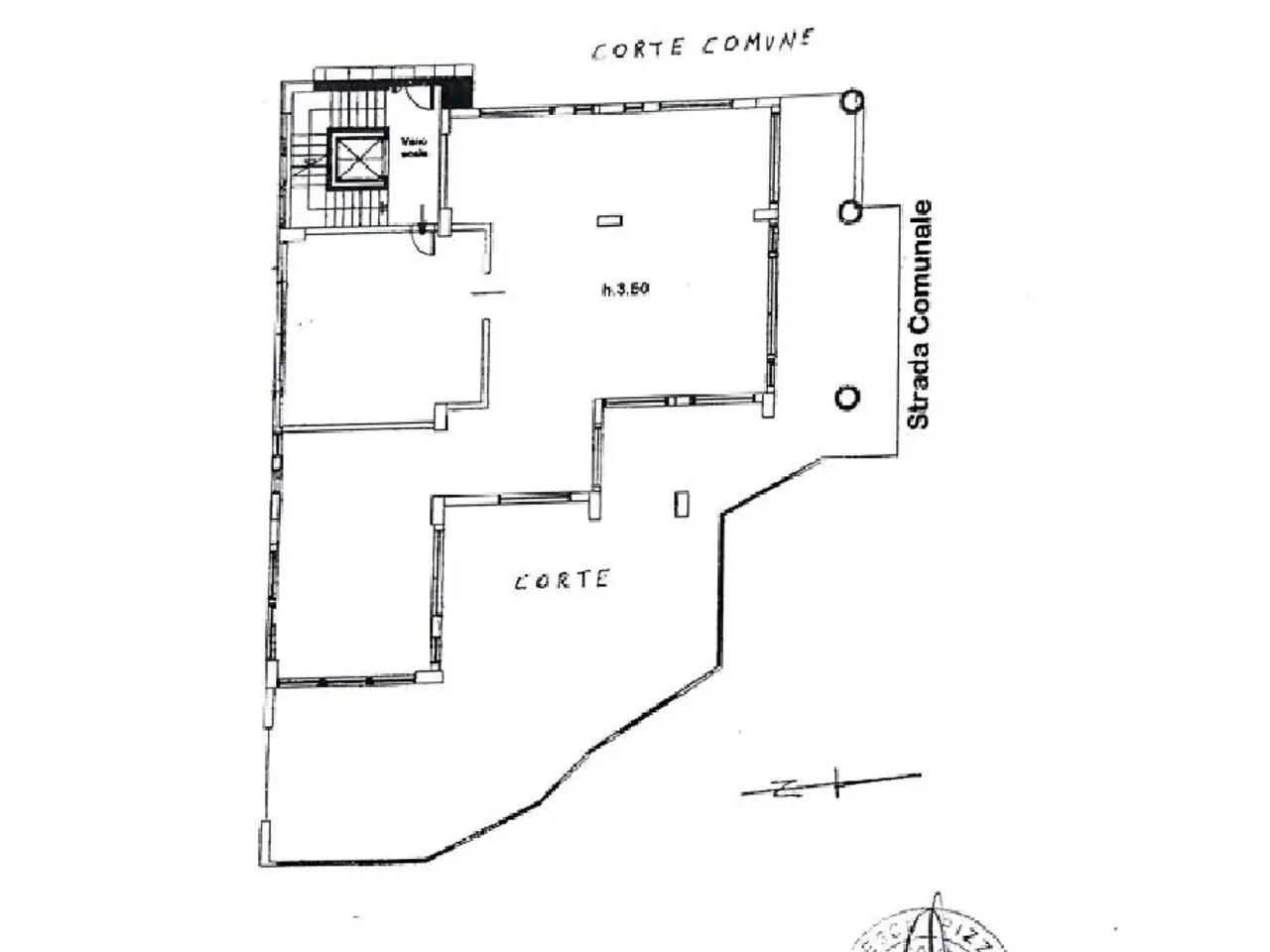 Ufficio in Via Gabriele E Guido Pizzuti 11, Cosenza, {3} - Planimetria 1