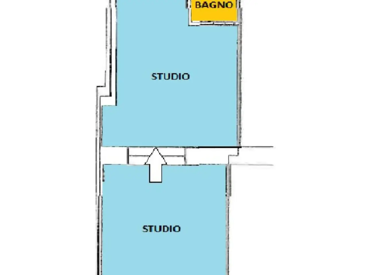 Negozio in Napoli 78, Sassari, {3} - Planimetria 1