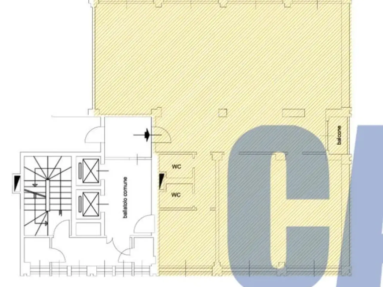 Ufficio in Via Populonia, Milano, {3} - Planimetria 1
