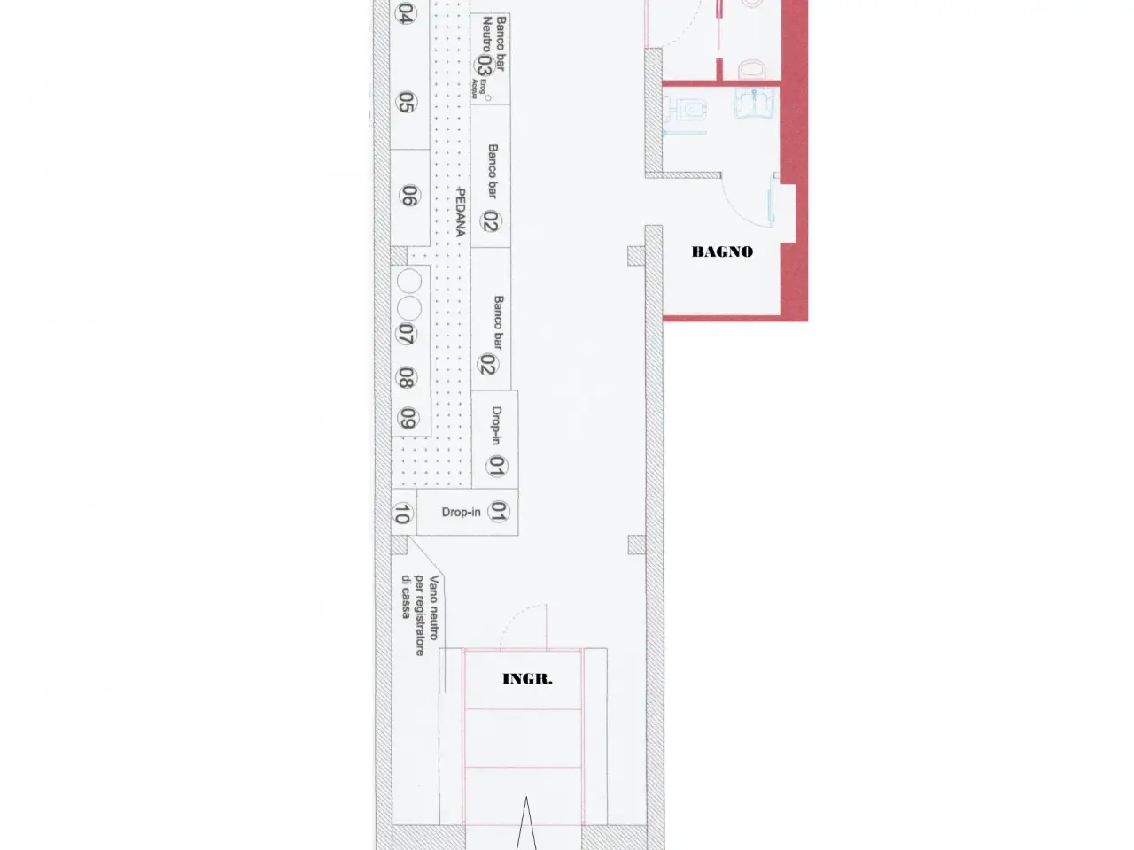 Esercizio commerciale in Viale Roma 19, Andria, {3} - Planimetria 1