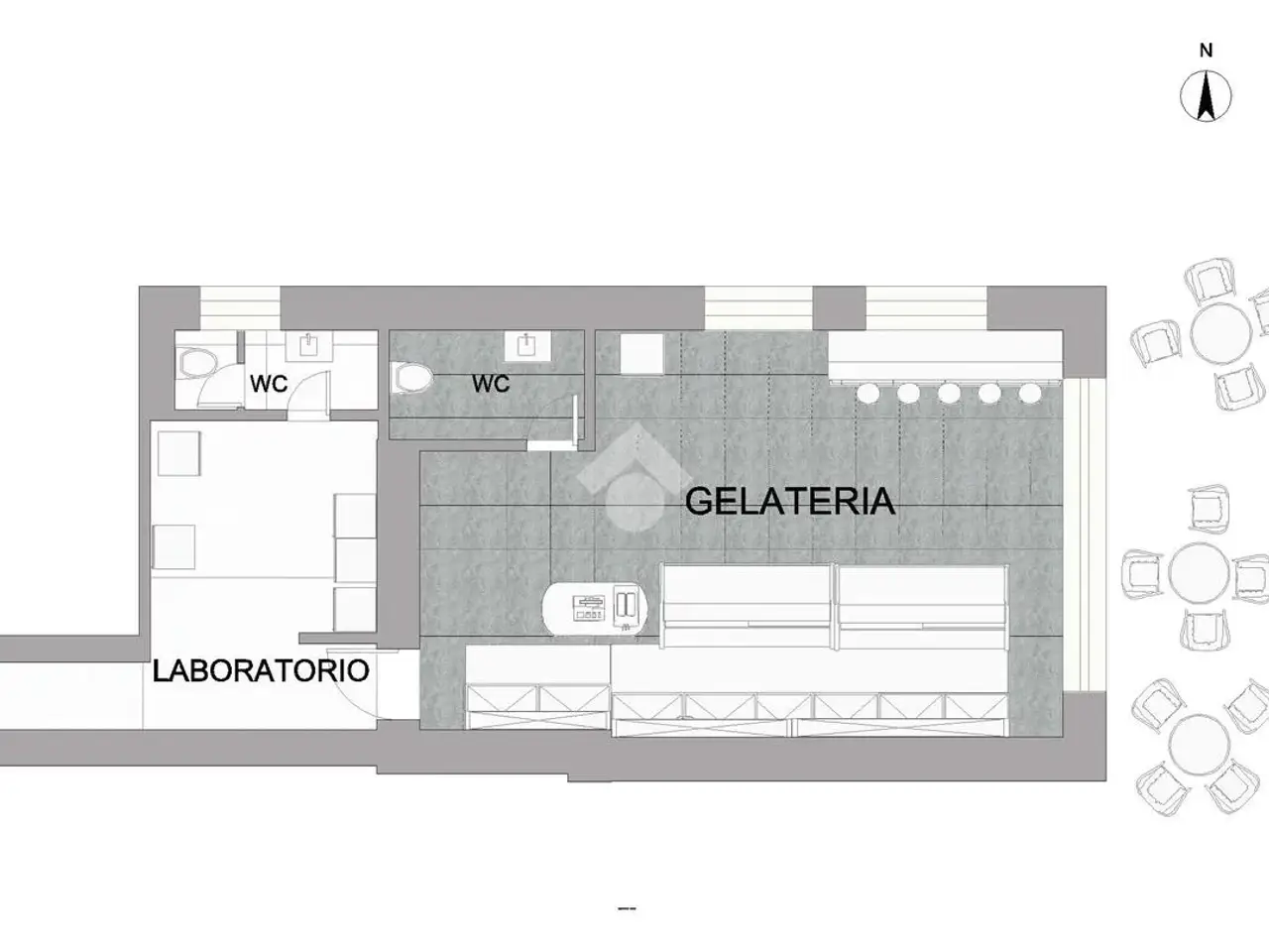 Negozio in Corso Corso Senatore Andrea Matarazzo 62, Castellabate, {3} - Planimetria 1
