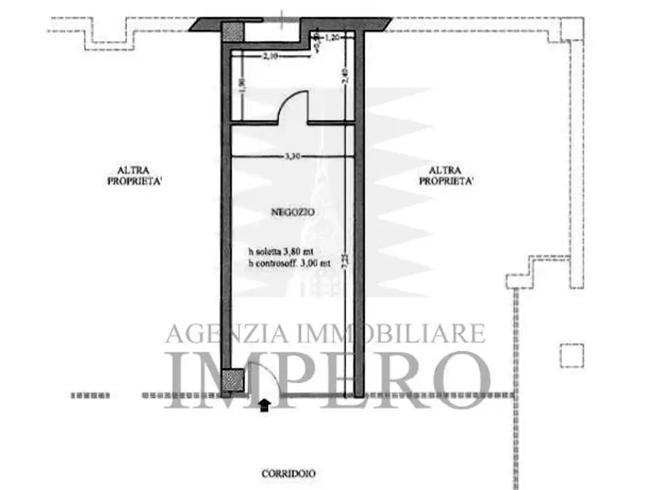 Negozio in Corso Limone Piemonte 118, Ventimiglia, {3} - Planimetria 1