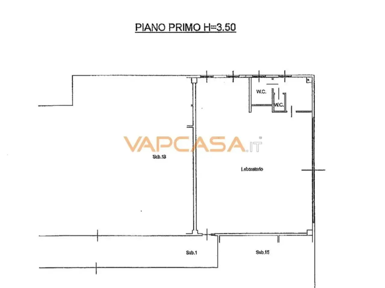 Ufficio in Via Silone, Urgnano, {3} - Planimetria 1