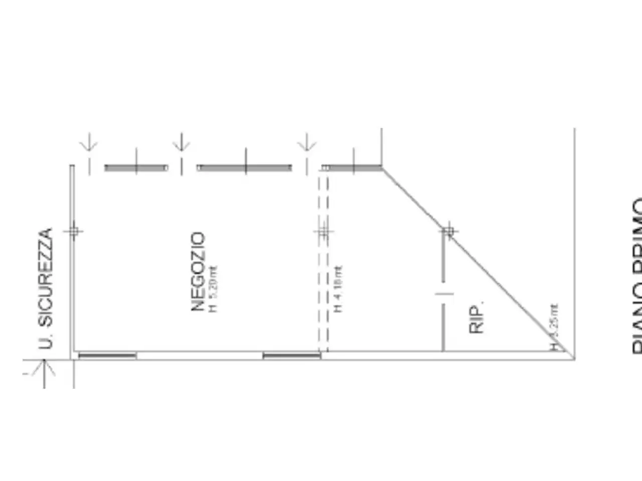 Negozio in Via Eridania 140, Occhiobello, {3} - Planimetria 1