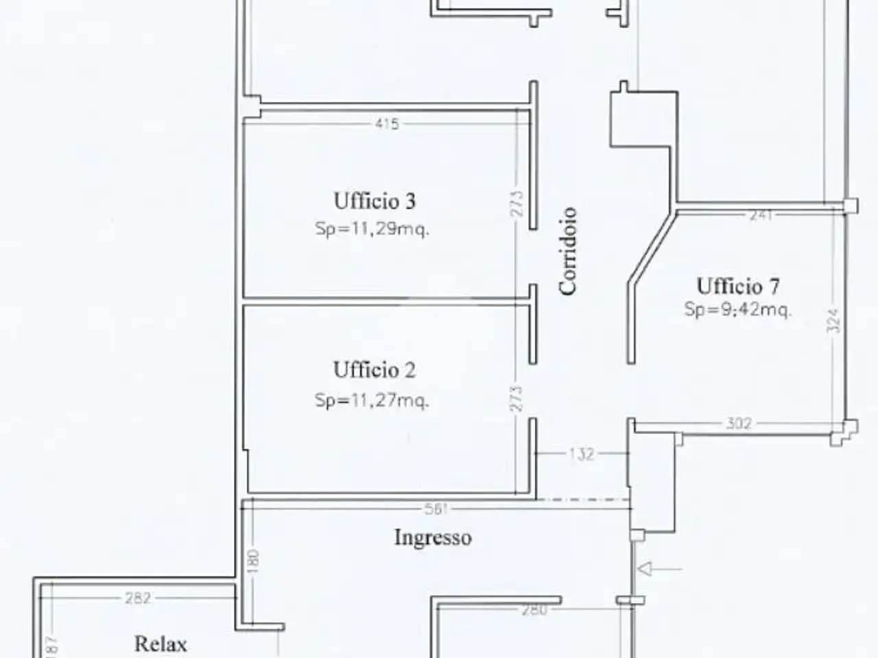 Ufficio in Via Giuseppe Mazzini, Sassuolo, {3} - Planimetria 1