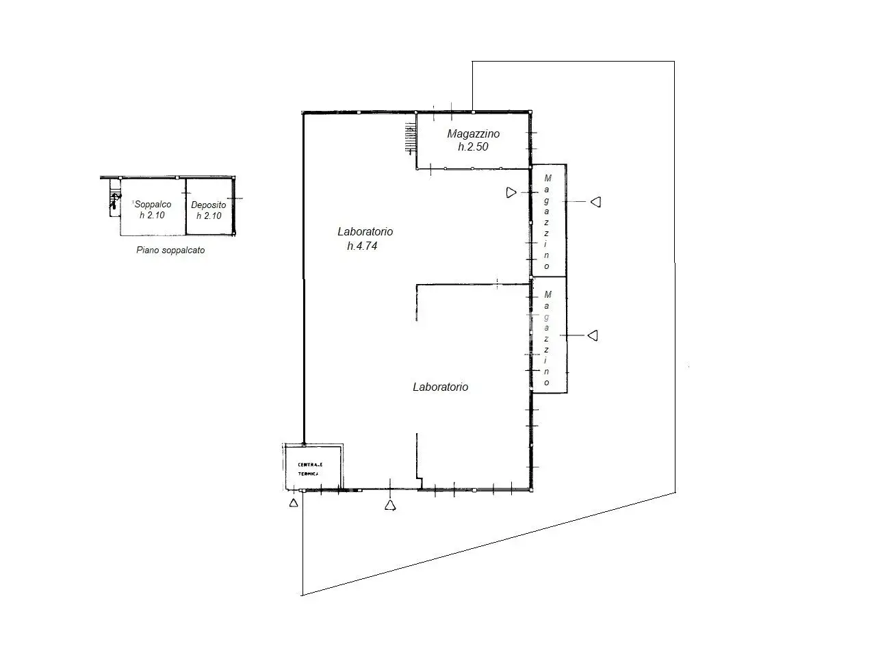 Laboratorio in Via Risorgimento 36, Tavernerio, {3} - Planimetria 1