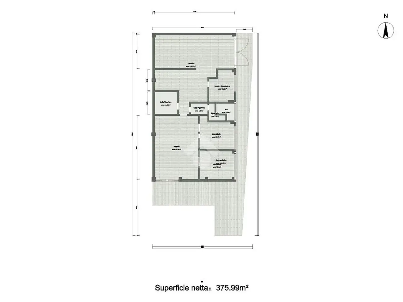 Capannone in Via Stella 86, Concesio, {3} - Planimetria 1