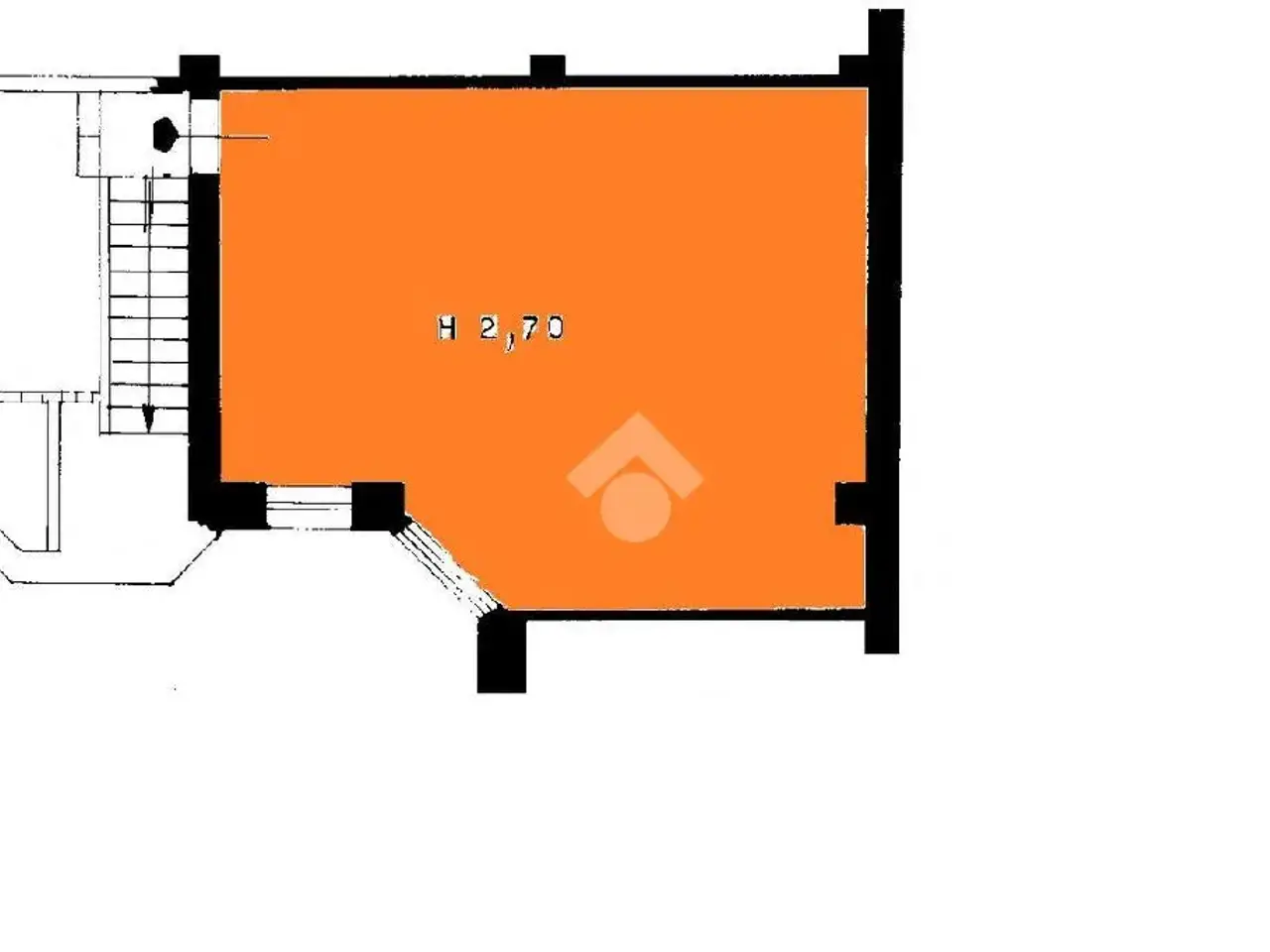Magazzino in Via Monte Nevoso 8, Milano, {3} - Planimetria 1