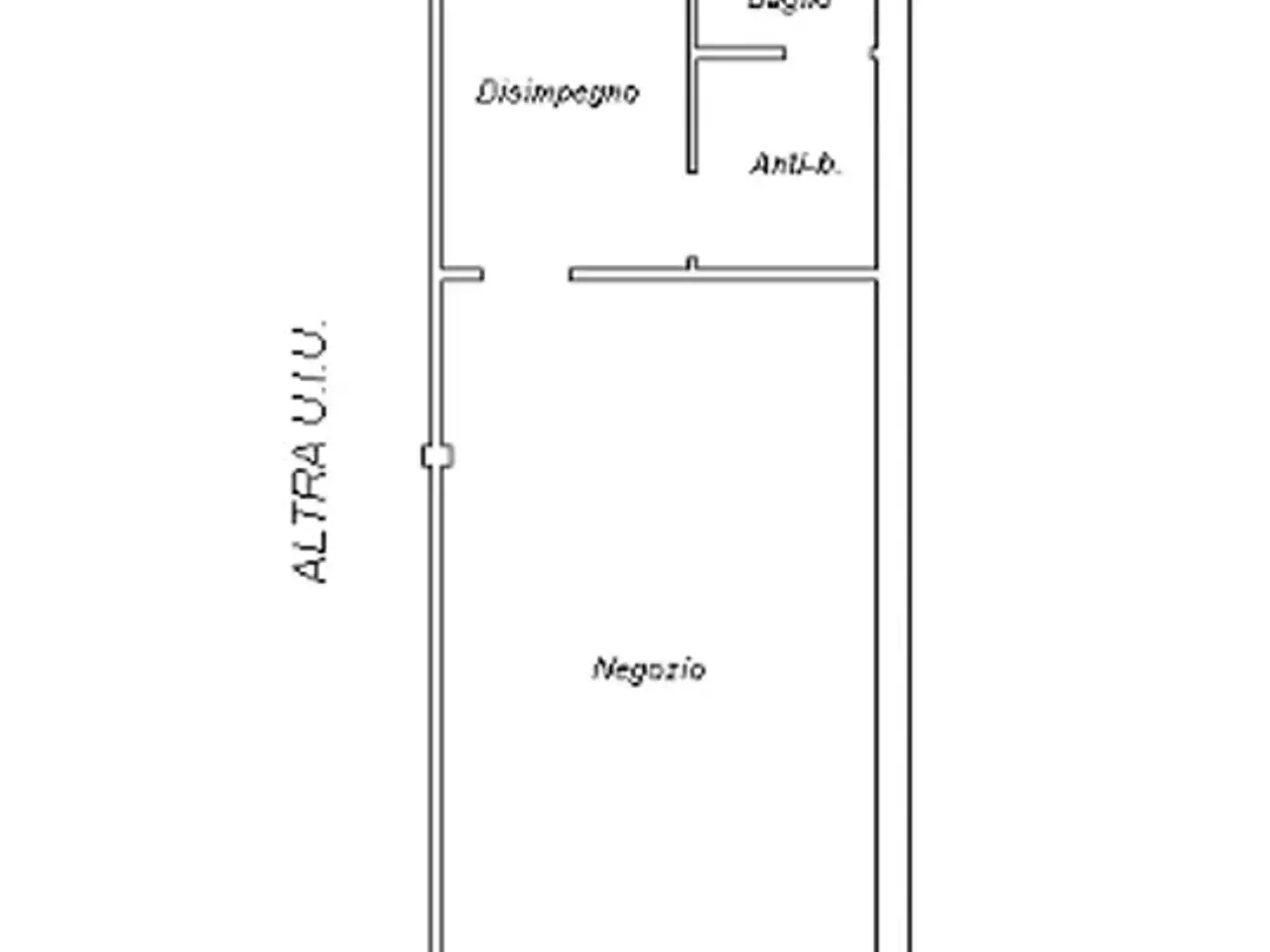 Negozio in Via Casentino, Firenze, {3} - Planimetria 1