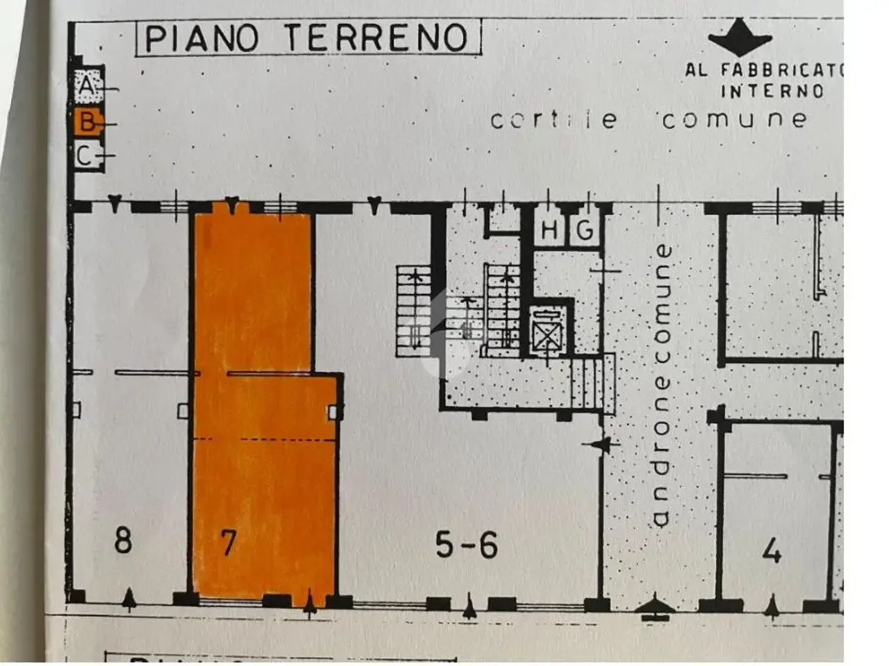 Negozio in Via Casoretto 8, Milano, {3} - Planimetria 1