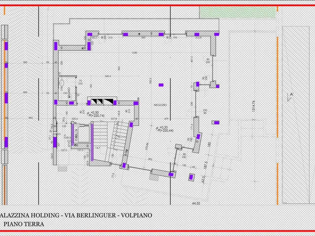 Negozio in Via Berlinguer Snc, Volpiano, {3} - Planimetria 1