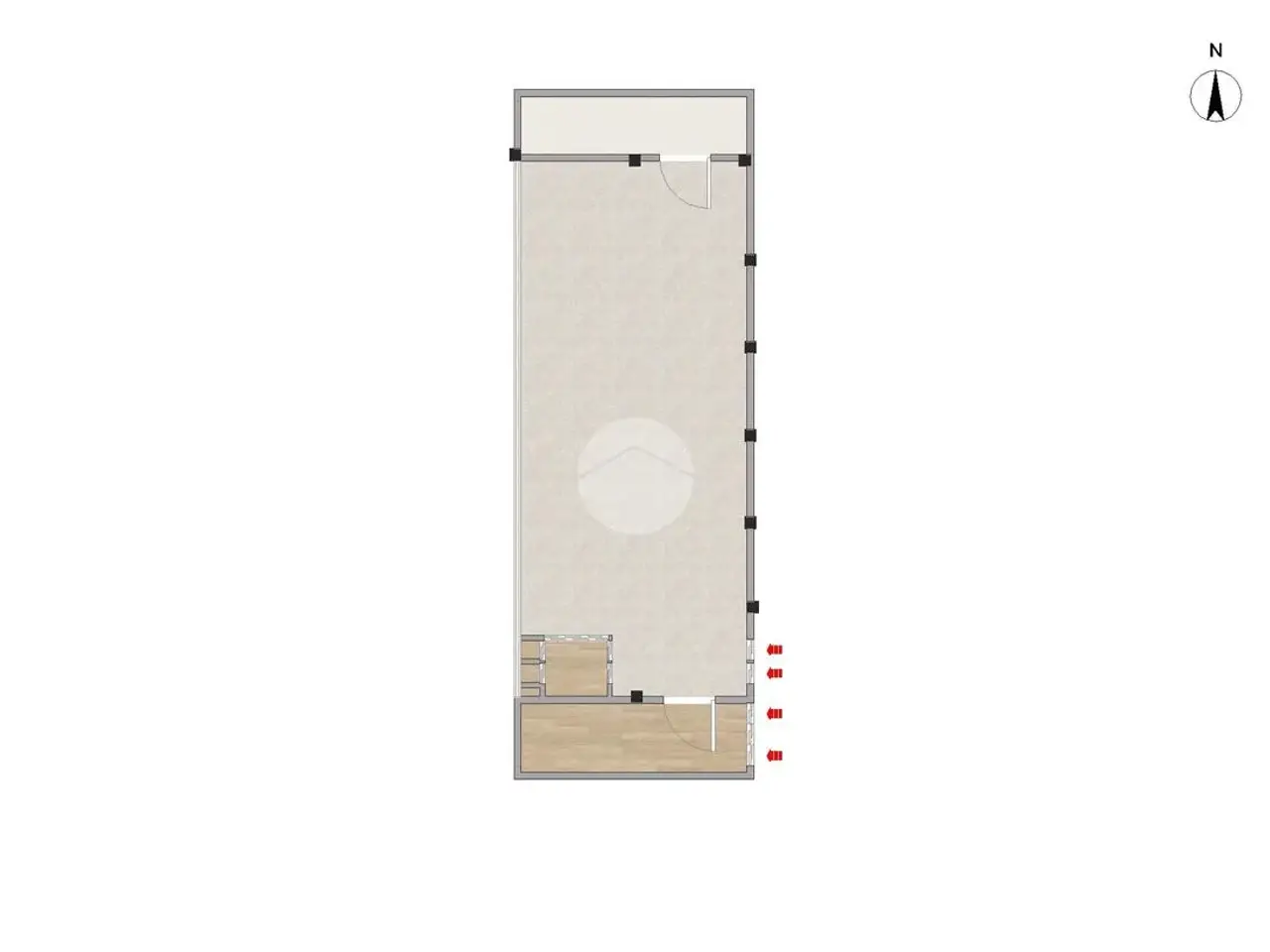 Capannone in Via Benedetto Castelli, Montirone, {3} - Planimetria 1