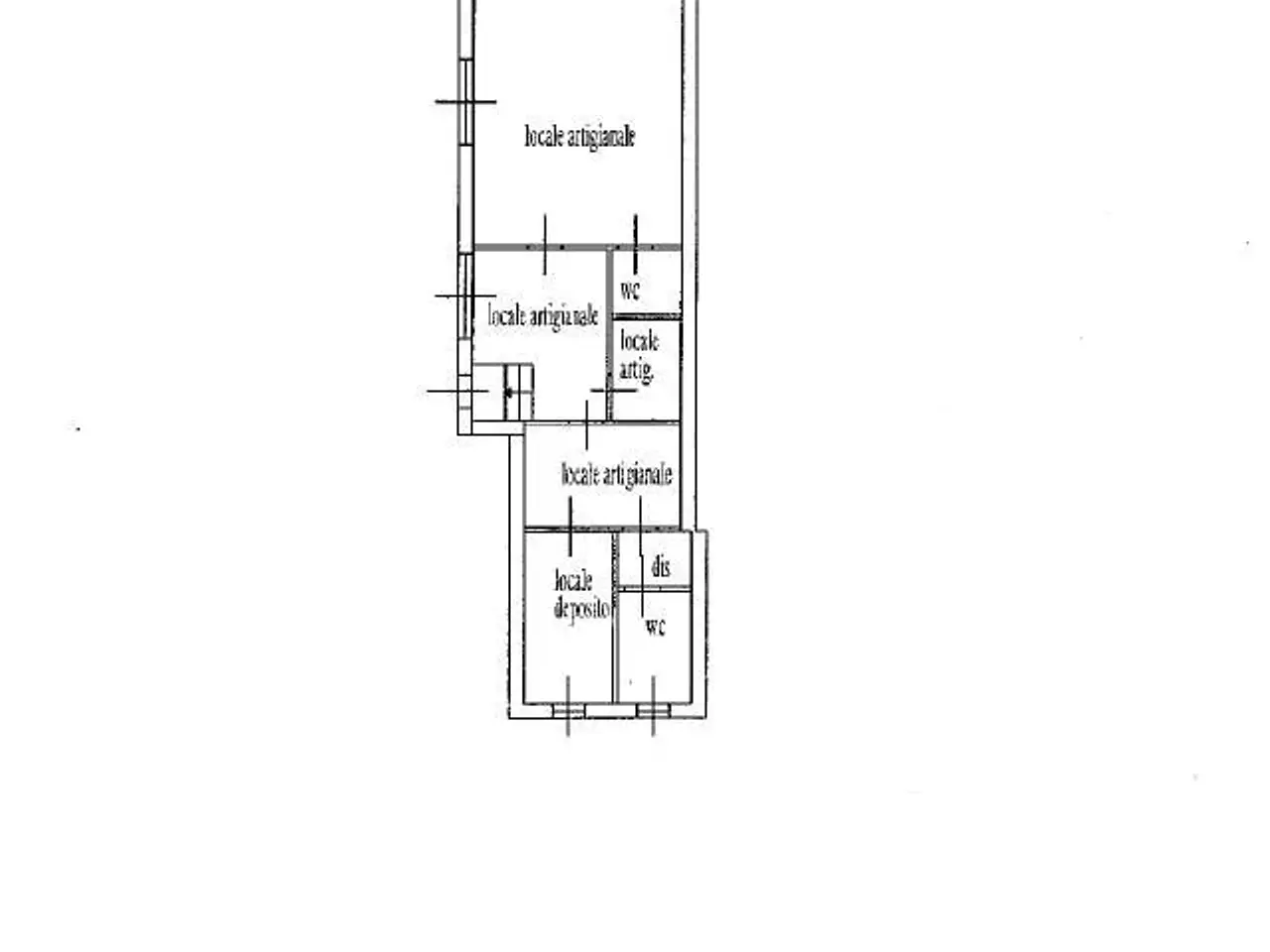 Palazzina commerciale in Via Menabreaz, Chatillon, {3} - Planimetria 1