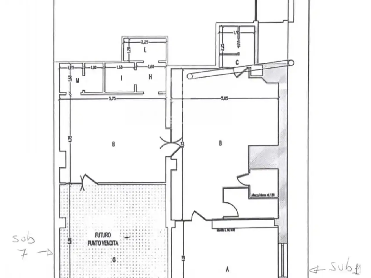 Negozio in Viale dei Platani 36/38, Ragusa, {3} - Planimetria 1