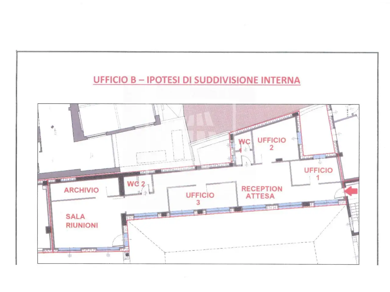 Ufficio in Via San Nicolo' 3, Reggio Emilia, {3} - Planimetria 1