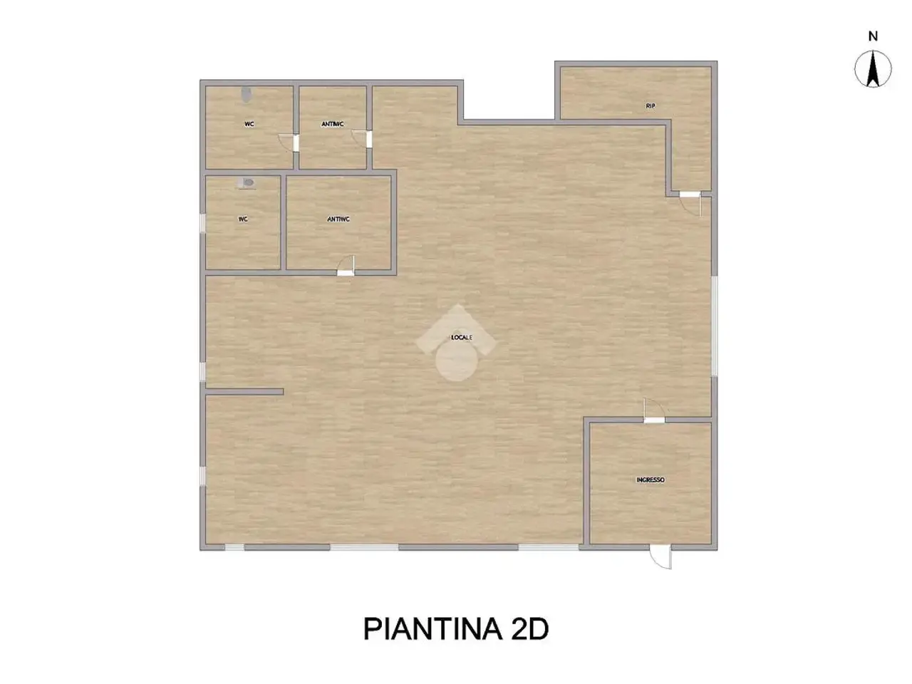 Negozio in Via Giuseppe Mazzini 28, Bassano Bresciano, {3} - Planimetria 1