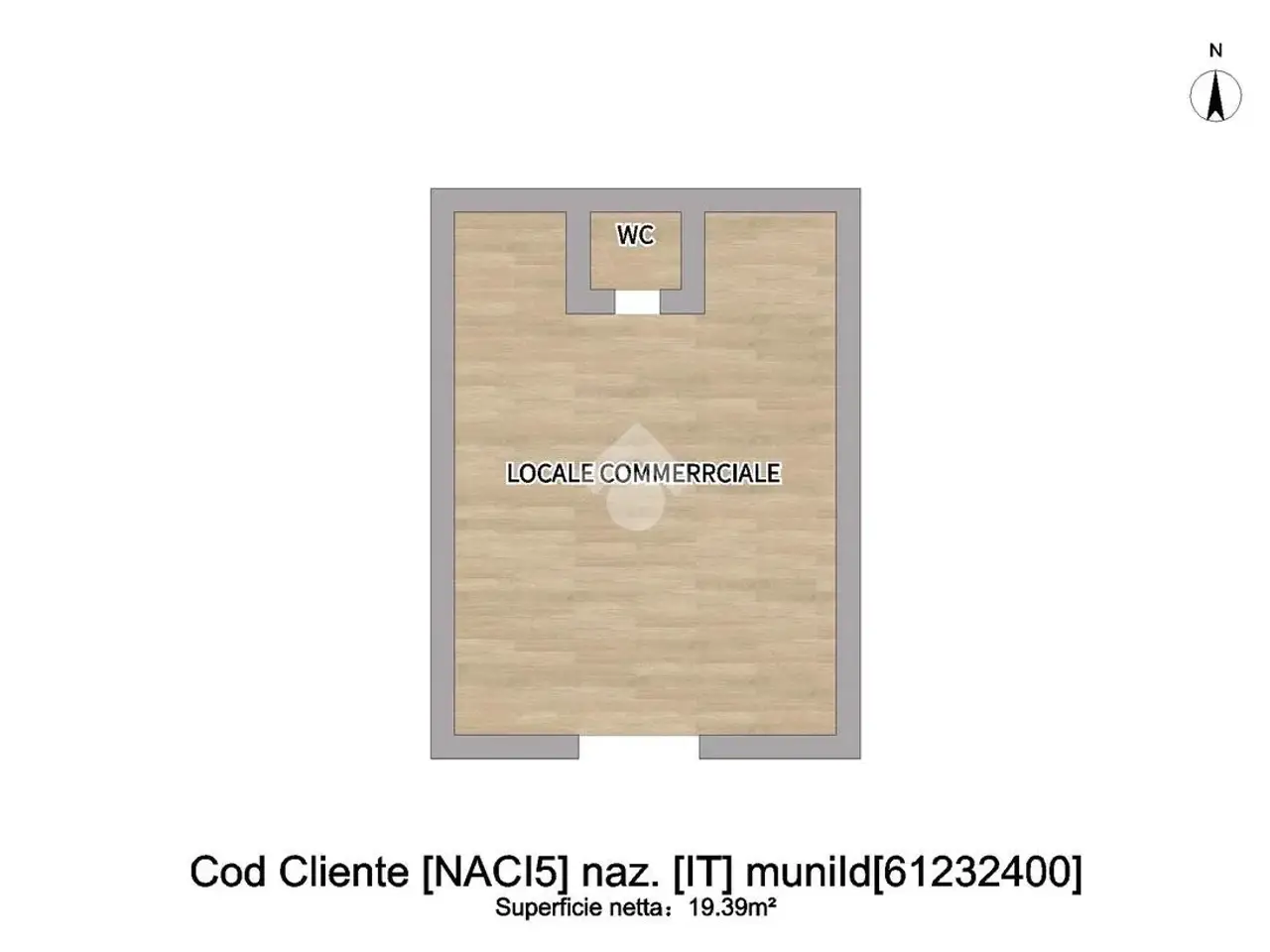 Negozio in Piazza Monteoliveto 8, Napoli, {3} - Planimetria 1