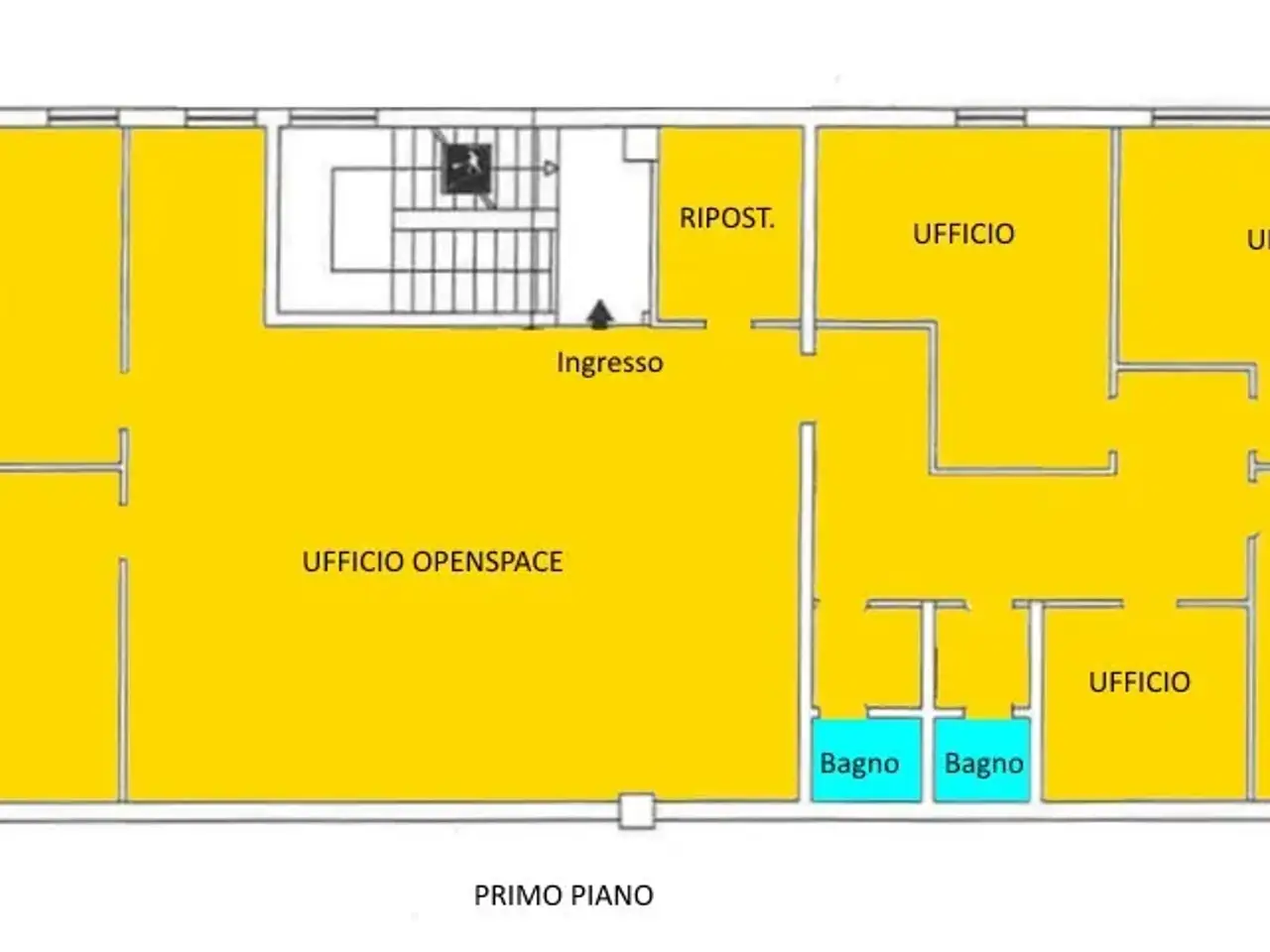 Ufficio in Viale Gian Battista Stucchi 62, Monza, {3} - Planimetria 1