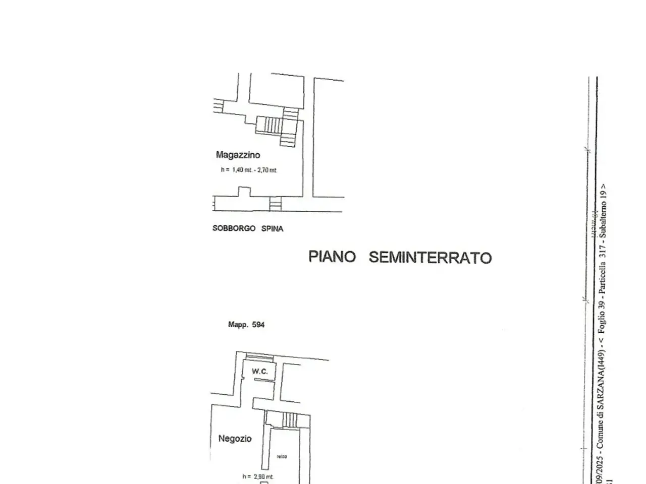 Palazzina commerciale in Via Sobborgo Spina, Sarzana, {3} - Planimetria 1