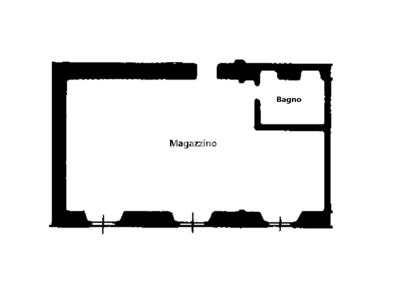 Magazzino in Via Plinio 35, Milano, {3} - Planimetria 1