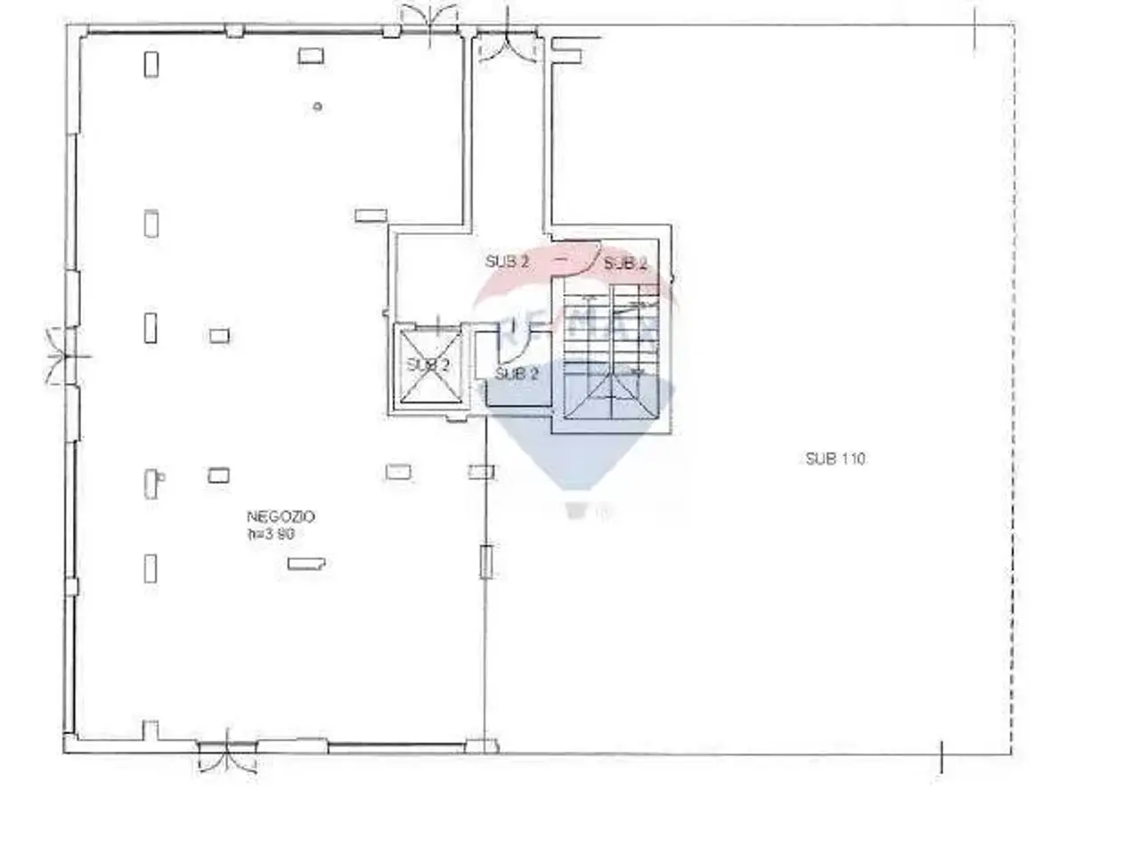Negozio in Via Sommariva 5, Pero, {3} - Planimetria 1