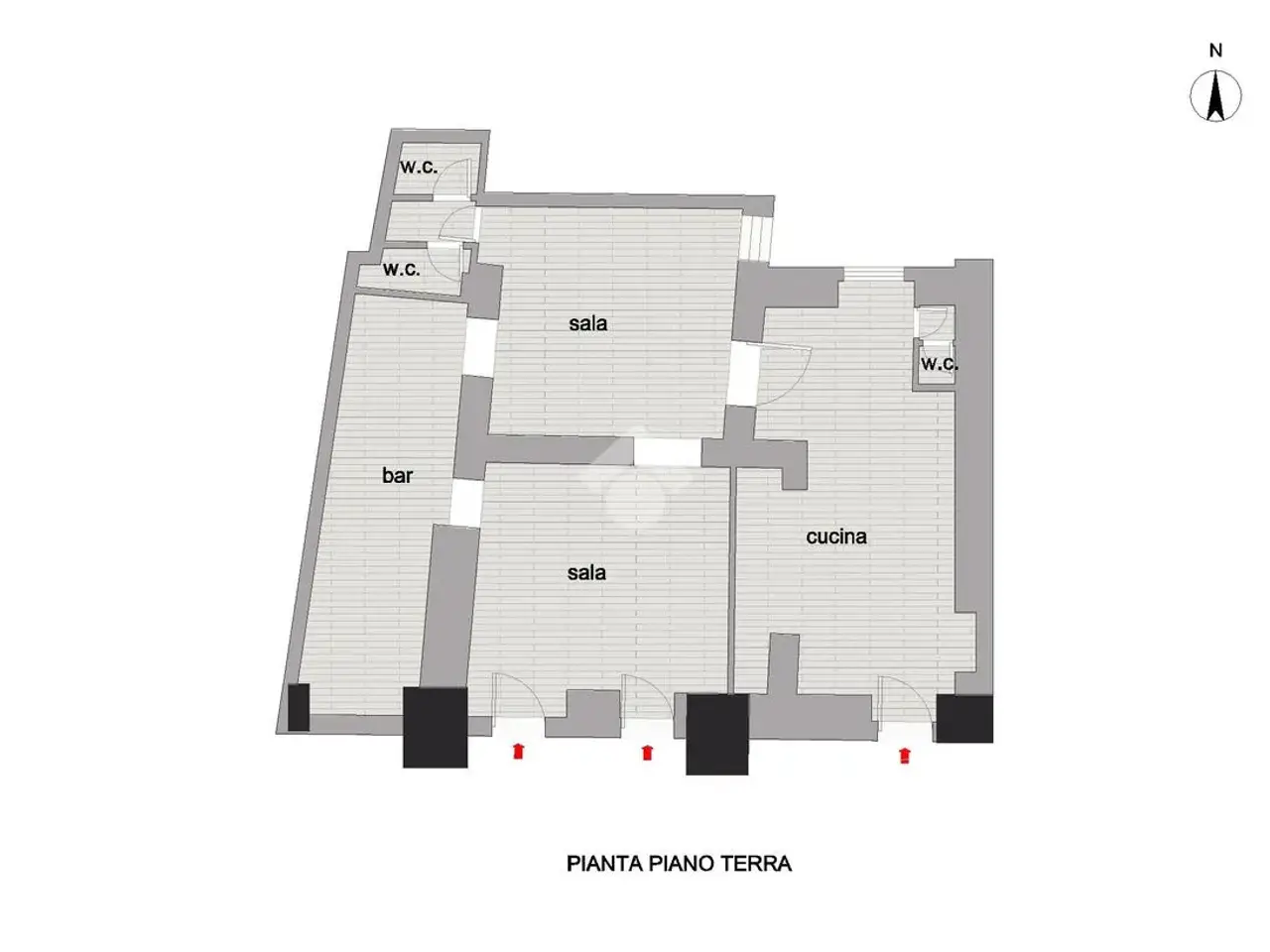 Negozio in Via Vittorio Veneto 39, Teramo, {3} - Planimetria 1