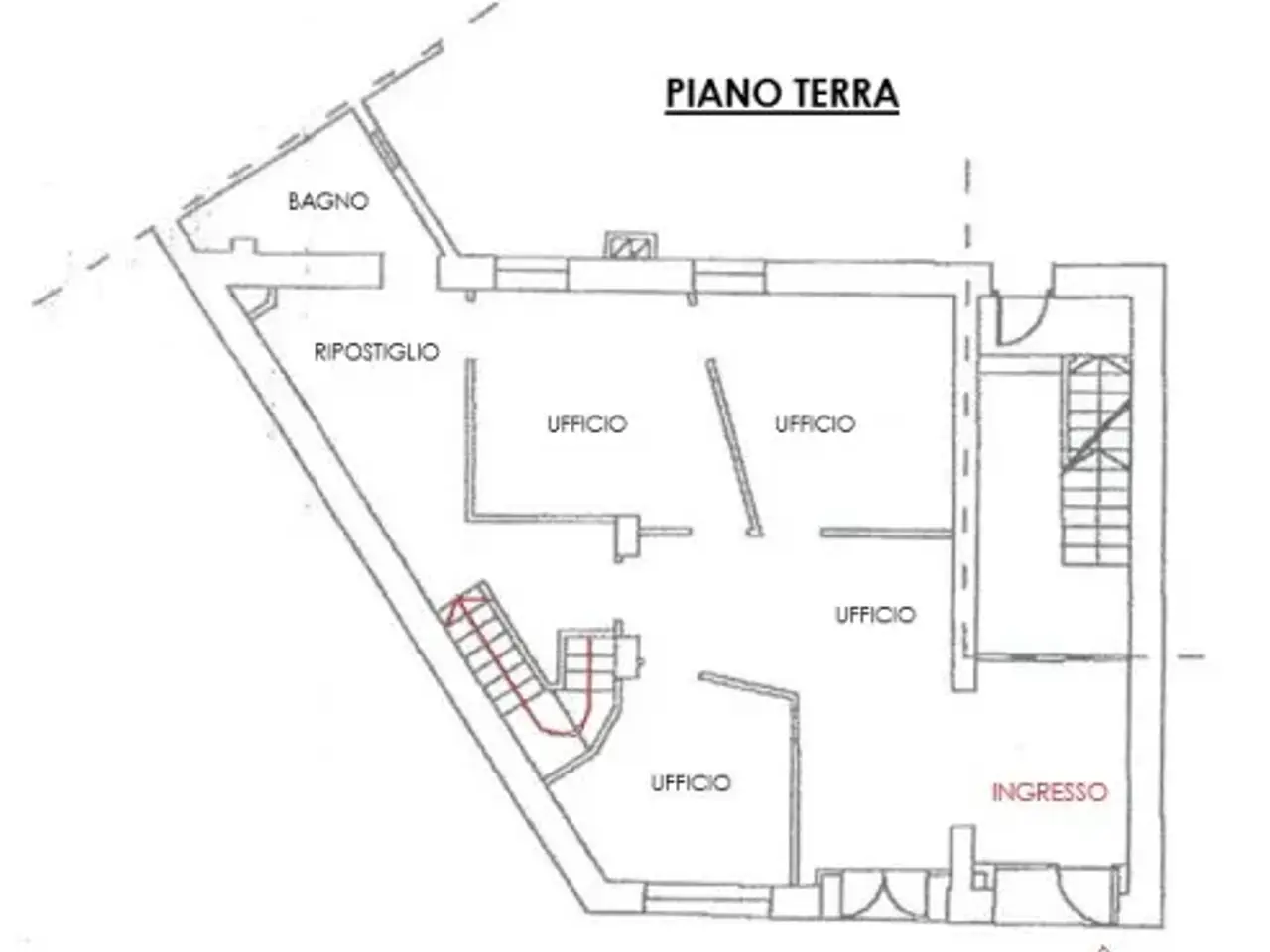 Negozio in Via Giacomo Matteotti 22, Osoppo, {3} - Planimetria 1