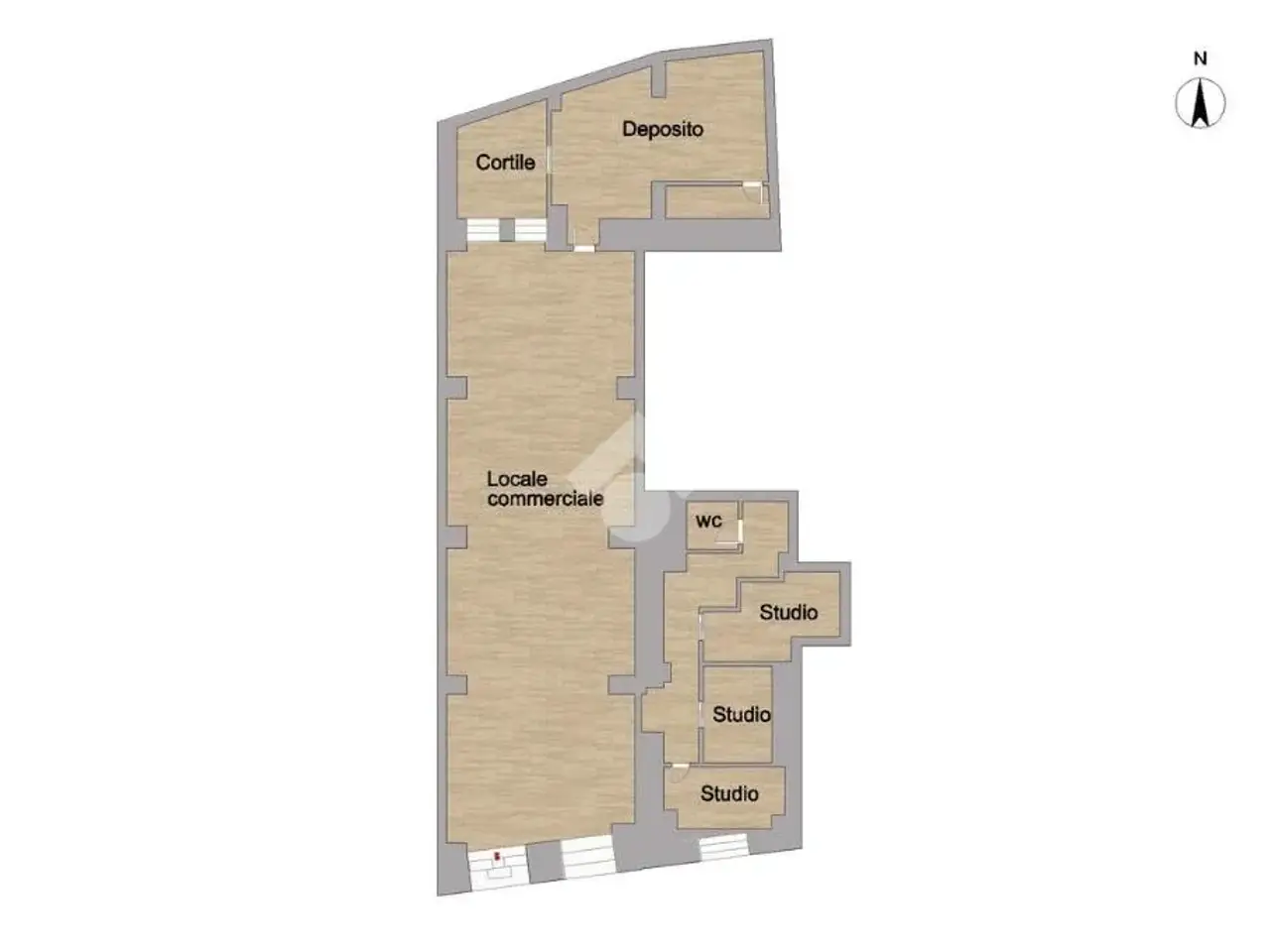 Negozio in Via Ferrante Fornari 11, Brindisi, {3} - Planimetria 1