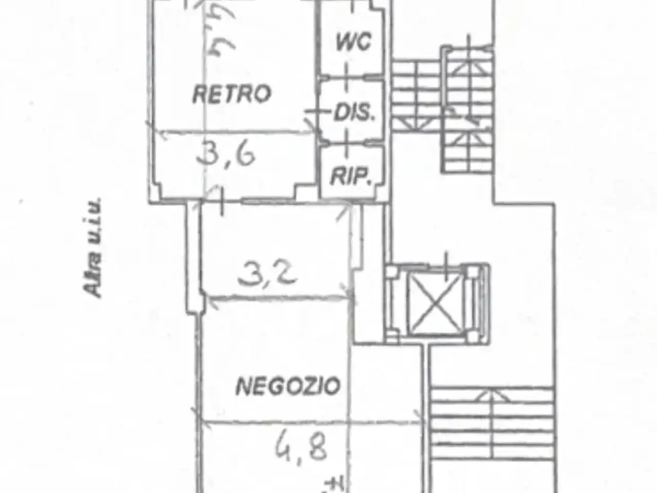 Negozio in Via XXV Aprile 11, Nichelino, {3} - Planimetria 1