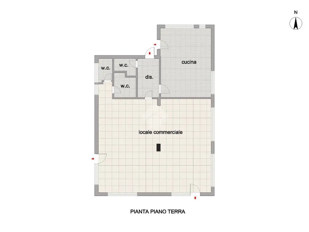 Negozio in Via U. Foscolo 56, Castellalto, {3} - Planimetria 1
