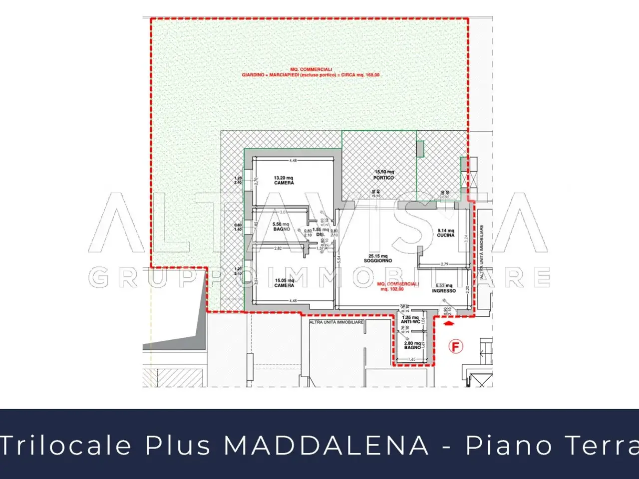 Trilocale in vendita, Via Giuseppe Mazzini, Botticino - Planimetria 1