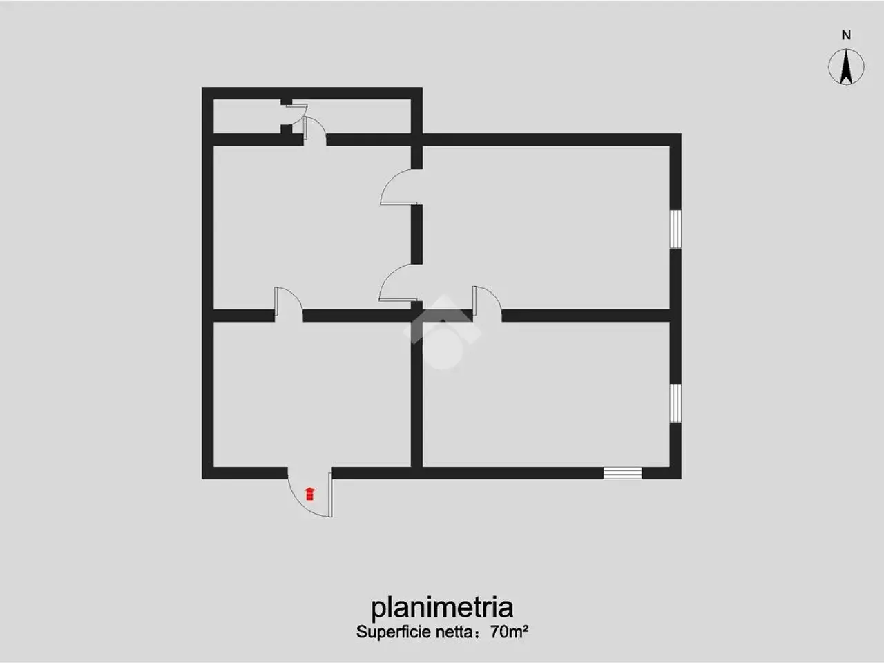 Ufficio in Via dei Contarini 72, Piazzola Sul Brenta, {3} - Planimetria 1