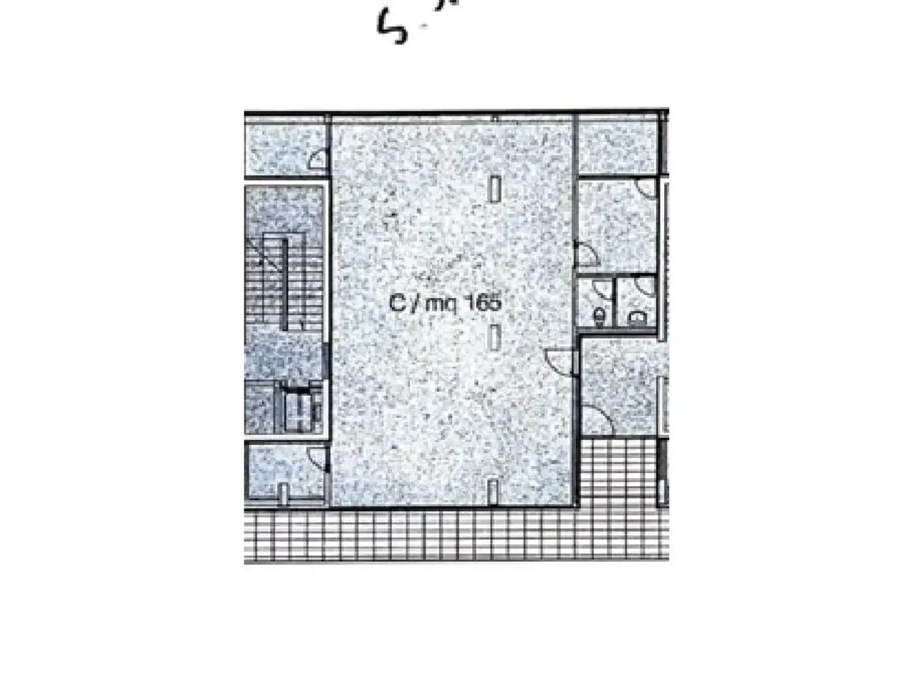 Ufficio in Via Padre Giglio 10, Cosenza, {3} - Planimetria 1