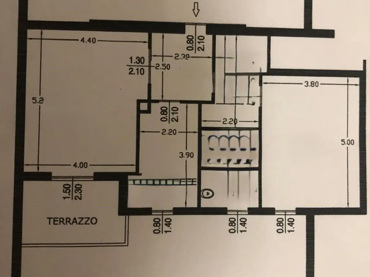 Trilocale in vendita, Via Molini, Botticino - Planimetria 1