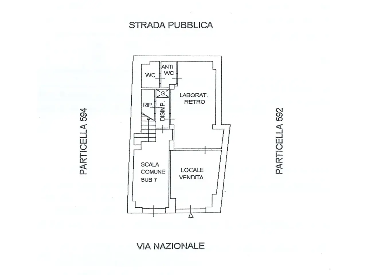Palazzina commerciale in Via Nazionale Mili Marina 232, Messina, {3} - Planimetria 1