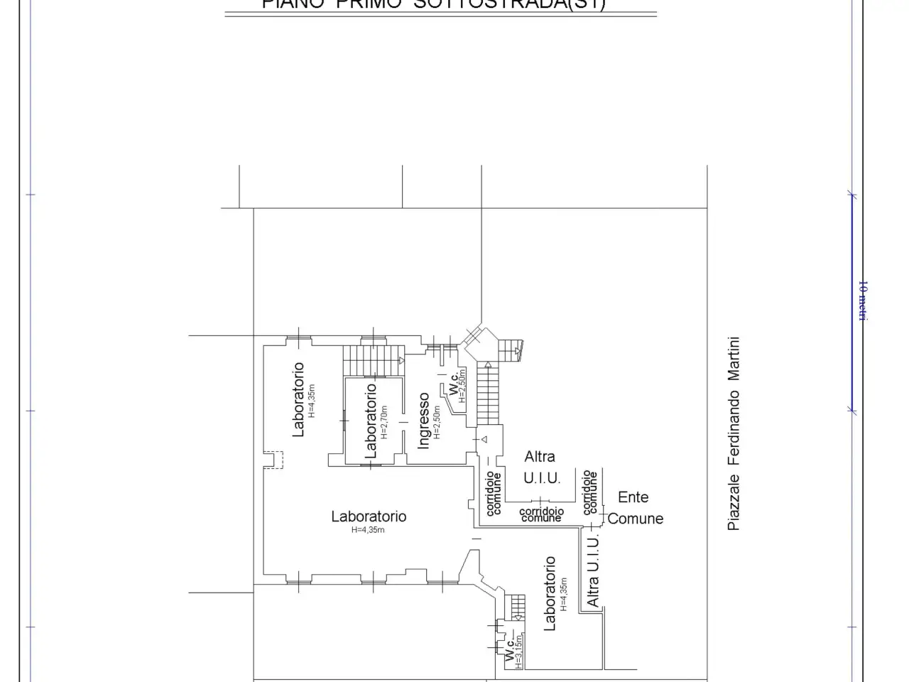 Palazzina commerciale in Piazzale Martini 4, Milano, {3} - Planimetria 1