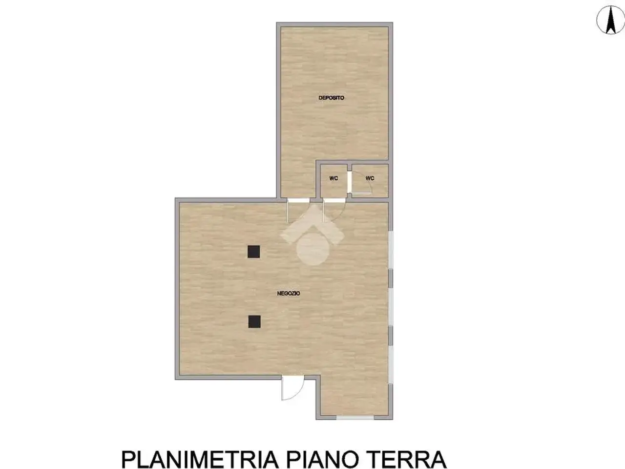 Negozio in Via Tamborlani 4, Podenzano, {3} - Planimetria 1