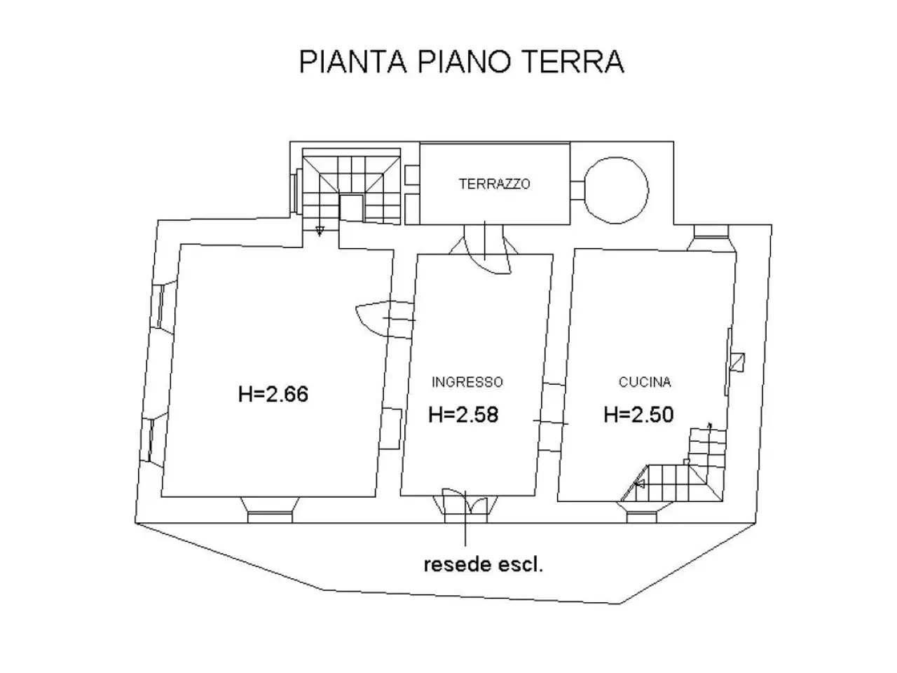 Rustico in vendita, Strada Comunale del Molino di Fronzola, Bagni Di Lucca - Planimetria 1